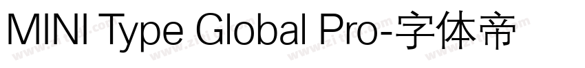 MINI Type Global Pro字体转换